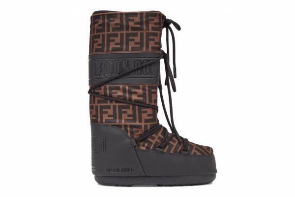 フェンディの新作スキーウェア、機能的なリサイクルダウンジャケットやムーンブーツコラボ