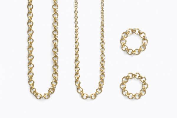 シハラ“丸環”を連ねた新作チェーンネックレスやリングなど、伊勢丹新宿店の期間限定ストアに登場