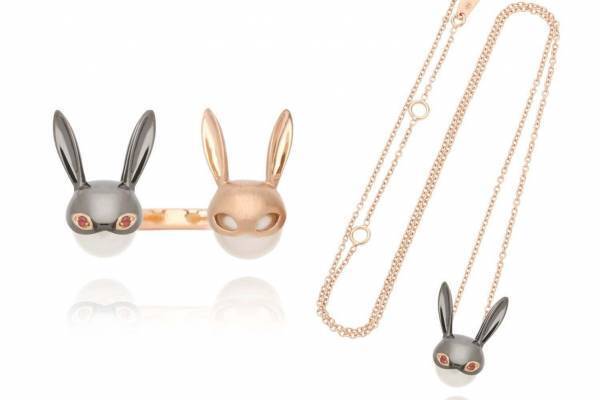 ミカジュエリーの“バニー”モチーフネックレス＆リングに新作、伊勢丹新宿店の限定イベントで