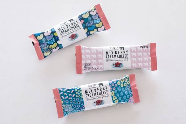 北欧デザイン「キッピス」人気柄のアイスが全国ファミマで、北欧産ベリー&濃厚クリームチーズ