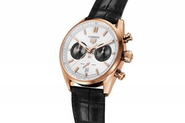 「タグ・ホイヤー カレラ クロノグラフ」限定腕時計、70年代ヴィンテージ着想＆ローズゴールドケース