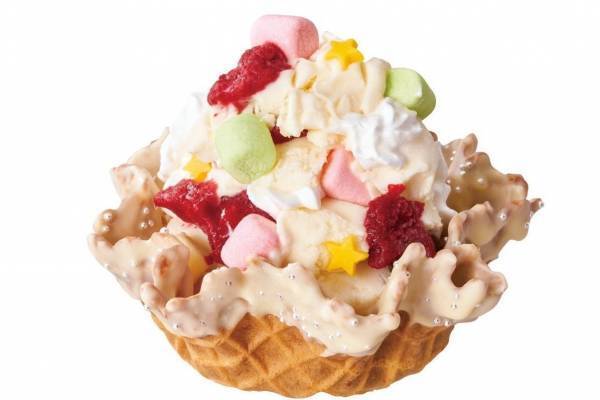 コールドストーンの“フルーツタルト風”クリスマス限定アイス、たっぷりフルーツ×濃厚キャラメル