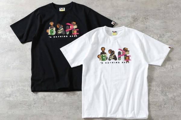 ベイト×ア ベイシング エイプ、ベイビーマイロ＆コラボロゴ入りTシャツやフィギュア
