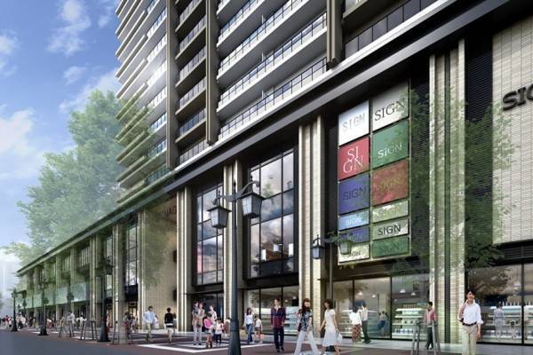 埼玉県川口市の再開発により大型複合ビルが誕生、低層階には商業テナント多数