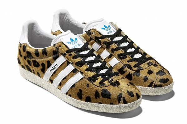 アディダス オリジナルス × ノアのスニーカー、チーター＆オレンジのカモ柄「ガゼル OG」