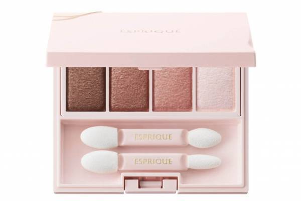エスプリーク“肌をキレイに見せる”4色アイシャドウ、繊細パールの輝きでくすみのない目もとに