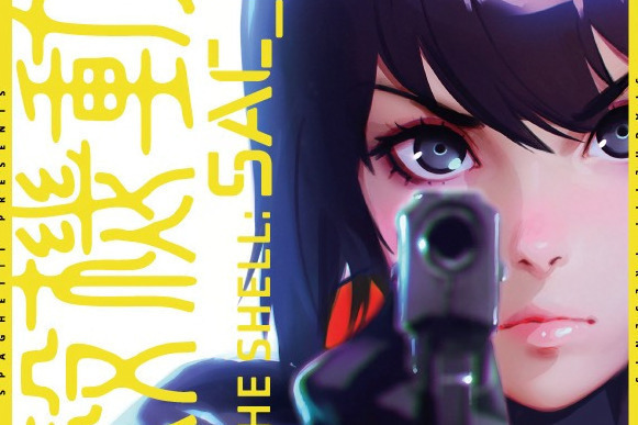 アニメ『攻殻機動隊 SAC_2045』の企画展が東京・表参道で、アーティストコラボ作品展示