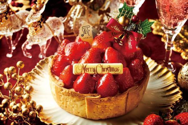 パブロのクリスマス限定“山盛り”いちごやフランボワーズ×ハイカカオチョコのチーズタルト