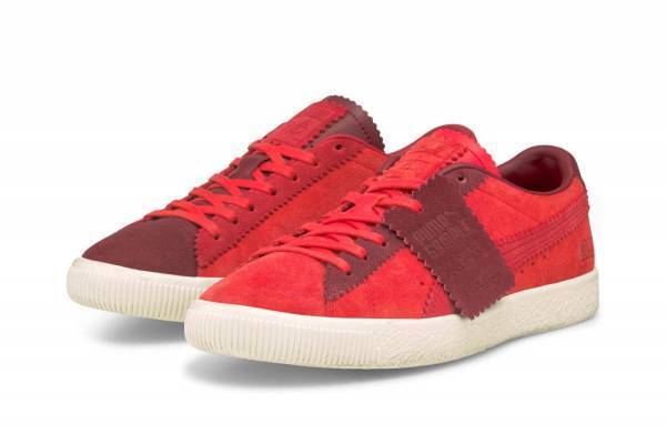プーマ限定スニーカー、真っ赤な“左右非対称”「スウェード」 - マイケル・ラウとコラボ