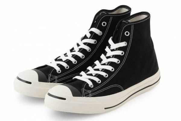 コンバース「ジャックパーセル」ビオトープ別注モデル第6弾、ブラックの初ハイカットモデル