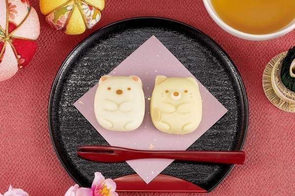 すみっコぐらしの和菓子「食べマス」“つぶらな瞳”のしろくま＆ねこ、いちご＆カスタード味で