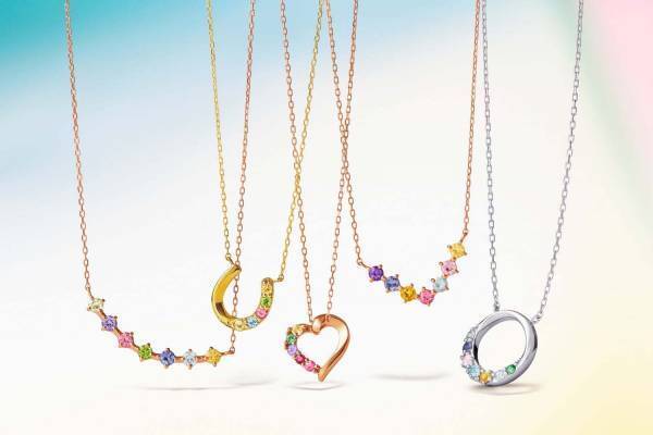 Canal 4℃の“お守りジュエリー”、ルビーなど天然石に願いを込めたハートネックレス