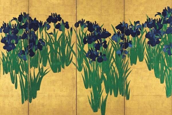 特別展「国宝 燕子花図屏風─色彩の誘惑─」根津美術館で - “色彩”からみる屏風ややきもの