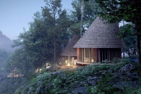 ノルディスクによる“幸福を体感する”アウトドア施設が三重・いなべに、非日常を味わうキャンプ場