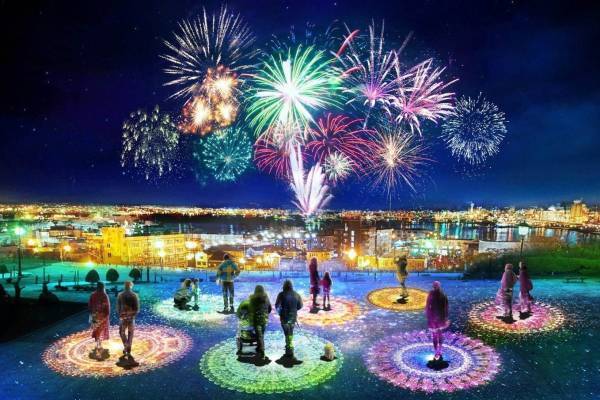 「ネイキッド はこだて光の万華鏡」函館・基坂＆元町公園に万華鏡をイメージした光の演出