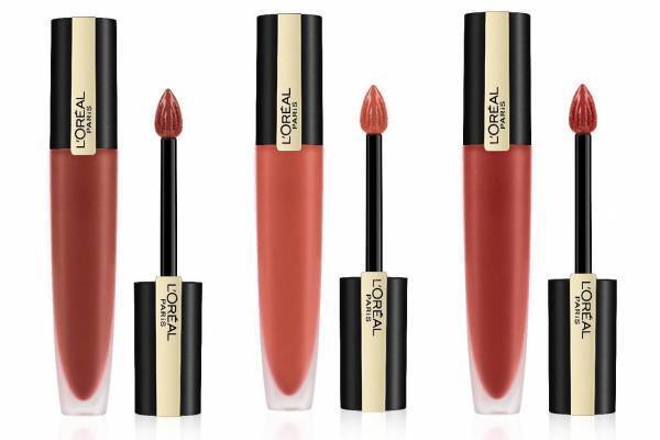 ロレアル パリ“柿色カラー”のオレンジブラウンリップ、透け感マットリップ「ルージュシグネチャー」新色