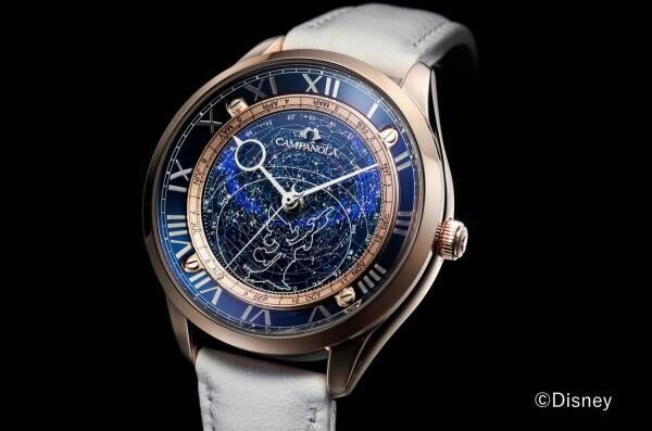 ディズニー「ファンタジア」モチーフの腕時計がカンパノラから、“満点の星空”イメージの文字板