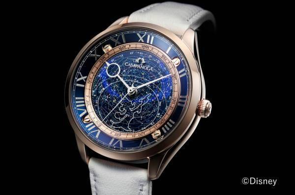 ディズニー「ファンタジア」モチーフの腕時計がカンパノラから、“満点の星空”イメージの文字板