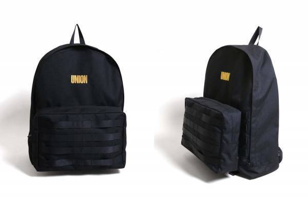 ユニオン×アウトドアプロダクツのバックパック、脱着式ポケット＆PCスリーブ搭載