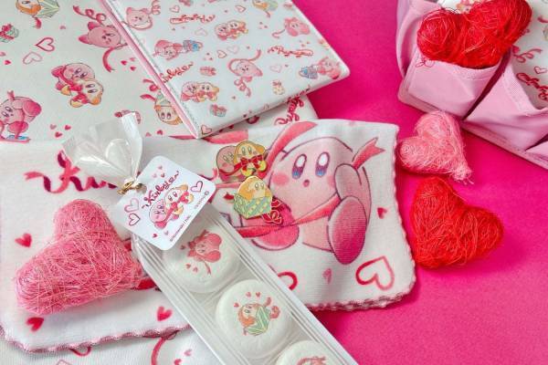 星のカービィ“リボンで遊ぶ”ラッピング柄&花模様の雑貨アイテム、全国イッツデモで