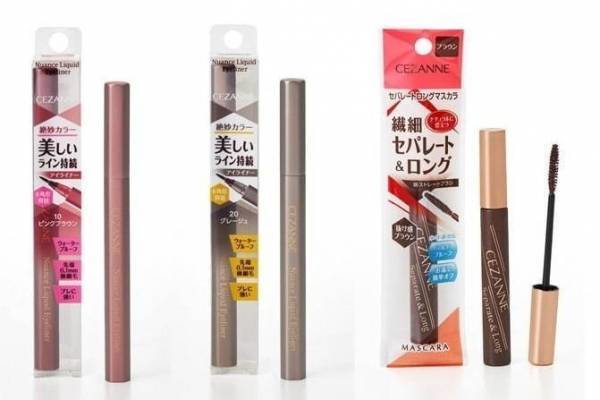 セザンヌ2021年春コスメ、抜け感演出の新ニュアンスアイライナー＆旬なブラウンマスカラ