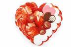 カフェコムサ「恋みのり」いちごの“ハート型”バレンタインケーキ、甘酸っぱいラズベリームース使用