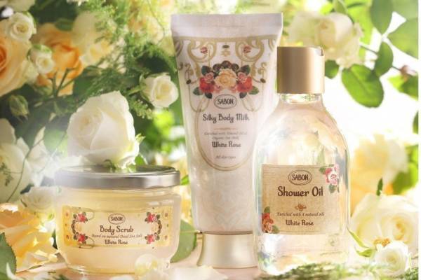 SABON“3つのローズの香り”限定ボディケア、限定の香り「ホワイト・ローズ」も