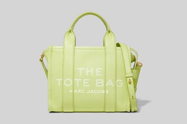 ザ マーク ジェイコブスのバッグ「ザ レザー トート バッグ」ライム＆ベージュの新色