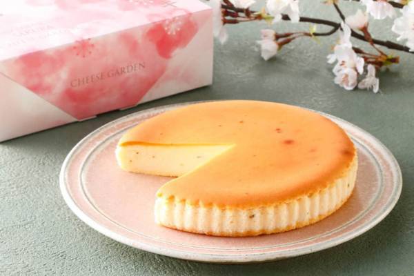 チーズガーデン"さくら餡&塩漬けさくらの葉"の季節限定「御用邸チーズケーキ」