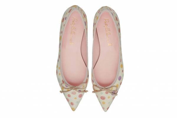 プリティ・バレリーナ21春夏新作バレエシューズ、水彩タッチの水玉模様＆爽やかミントブルー
