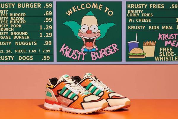 アディダス オリジナルス「A-ZX」にザ・シンプソンズ“ピエロのクラスティ”をモチーフにした新作