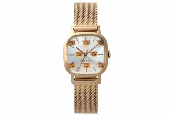 ポール & ジョー アクセソワの猫“ヌネット”新作腕時計、猫フェイスの総柄バッグや花柄ハンカチも