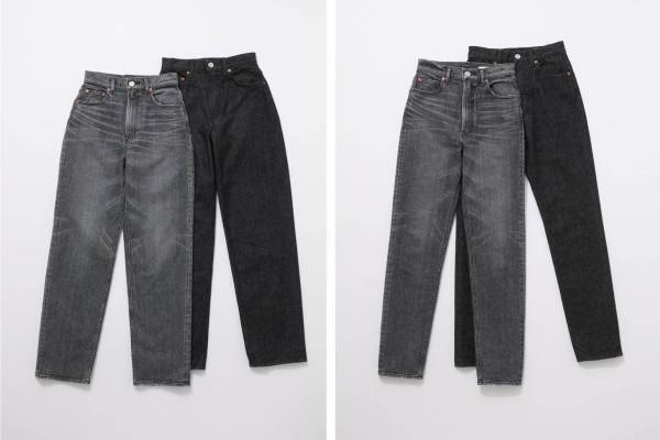 マウジーのヴィンテージ風ストレッチデニムパンツ「プレーン ジーンズ」に新色・ブラック
