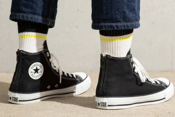 コンバース「オールスター RH Z HI」スニーカー、かかとジッパーで着脱が簡単に
