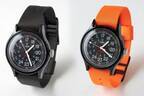 タイメックス×ユニバーサルオーバーオールの腕時計、ブラック＆オレンジの付替えベルト2種付属