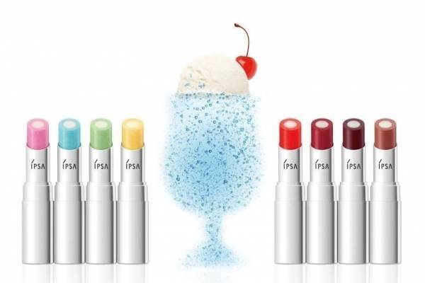 イプサ「クリームフロート」着想のひんやりリップスティック、メロンソーダやコーヒーフロート色