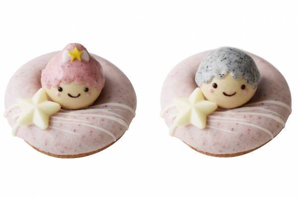 サンリオ「リトルツインスターズ」“キキ&ララ”のホワイトデー限定ドーナツ、全国フロレスタで