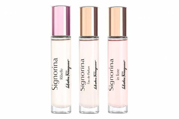 サルヴァトーレ フェラガモの人気香水「シニョリーナ」持ち運びに便利なミニサイズに、3種の香りをセット