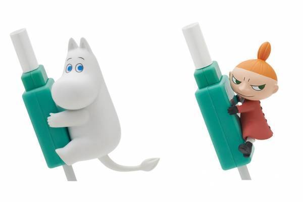 ムーミン「ぎゅっと抱きつきケーブルカバー」スナフキン&リトルミイらが、充電ケーブル断線予防