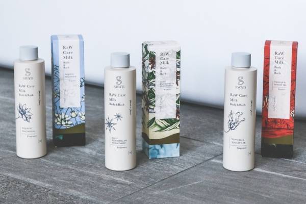 SWATi「ロウ ケア ミルク ボディ＆バス」ボディ＆バスミルクの2WAY、マグノリアやバニラの香り