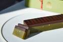 “ピアノモチーフ”の和菓子「ジャズ羊羹」新作ピスタチオショコラ、高級ピスタチオを贅沢に使用