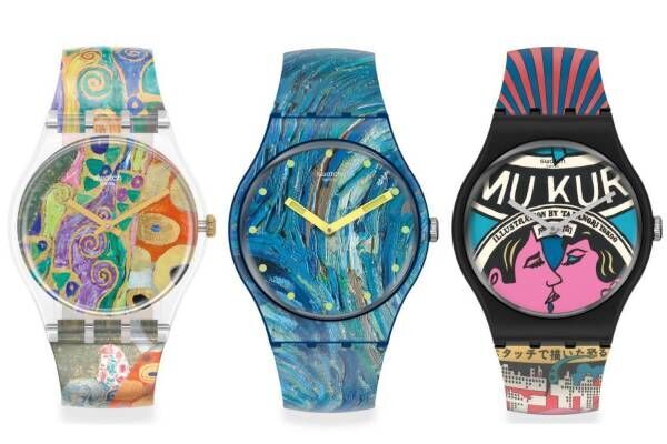 スウォッチ×MoMAの新作腕時計 - ゴッホやルソー、横尾 忠則らのアート 