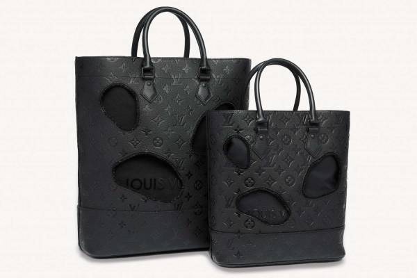 ルイ・ヴィトン×川久保玲のコラボ「バッグ ウィズ ホールズ」“穴あき”モノグラムレザートート