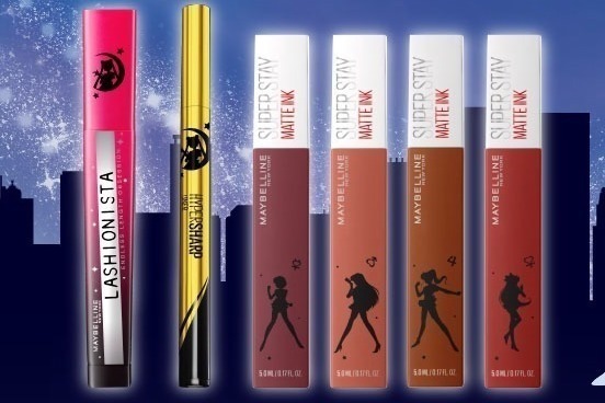 メイベリン×『美少女戦士セーラームーン』セーラー戦士の“落ちないリップ”や黒猫ルナのマスカラ