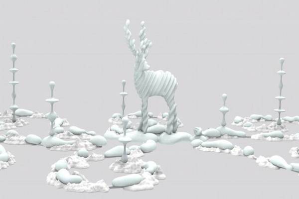 彫刻家・名和晃平のインスタレーションがギンザ シックスで、彫刻作品×ARパフォーマンス