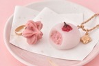 Q-pot.もっちり“桜大福”ネックレス＆バッグチャーム、花の形の“桜餡”リング＆ピアスも