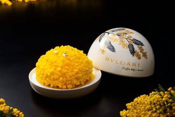 ブルガリイル・リストランテ ルカ・ファンティン“まるでミモザ”の限定ケーキが登場
