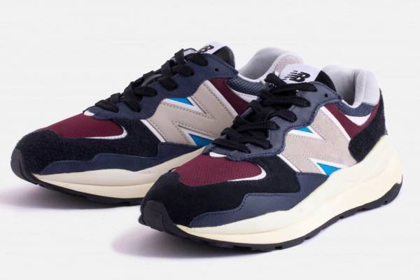 ニューバランス「57/40」にヘリテージカラーの新色、ネイビー×バーガンディー×ブラック