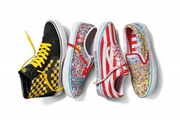 VANS×「ウォーリーをさがせ！」ウォーリーのボーダー柄や“最難関”シーンを描いたスニーカー
