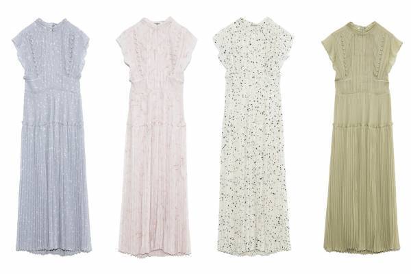 スナイデル2021年春夏ウェア、“ストーン柄”のシフォンワンピ&リボン付きGジャンなど